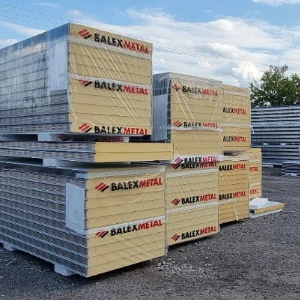 Płyta warstwowa — 80mm poliuretan PIR 8 cm ścienna standard 1 gatunek